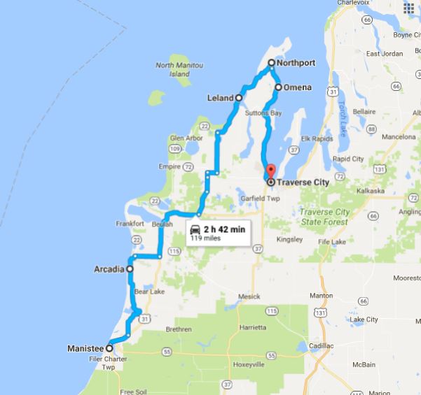 Driving Tour Life Up North A Tour Along Charming M22 MARVAC