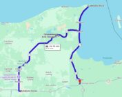 Tahquamenon Falls Scenic Byway route