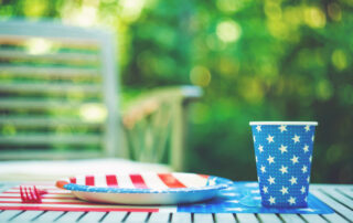 Memorial Day, Fourth of July picnic camping plates