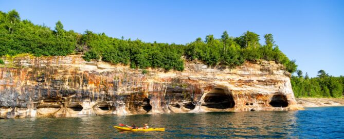 Kayaking on Lake Superior