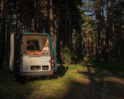 Campervan dispersed camping in Michigan