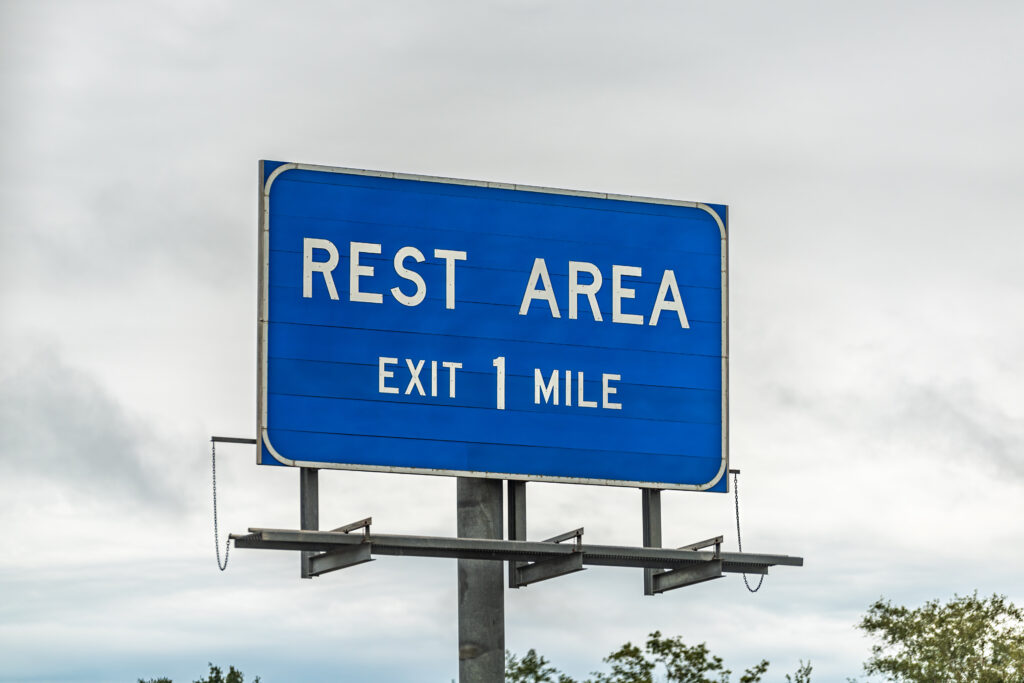 Rest Area sign