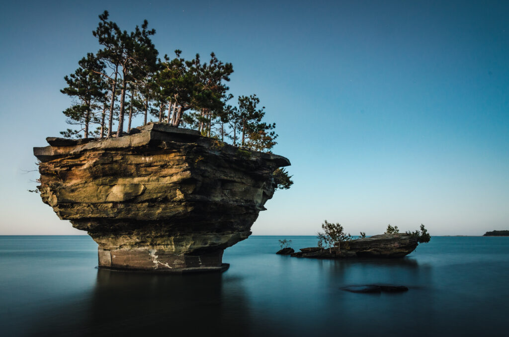 Turnip Rock in port Austin, michigan