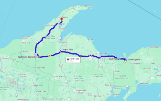 Driving Tour Upper Peninsula Waterfalls